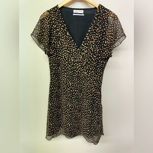 Urban Outfitters Black and Tan Mini Dress Size S